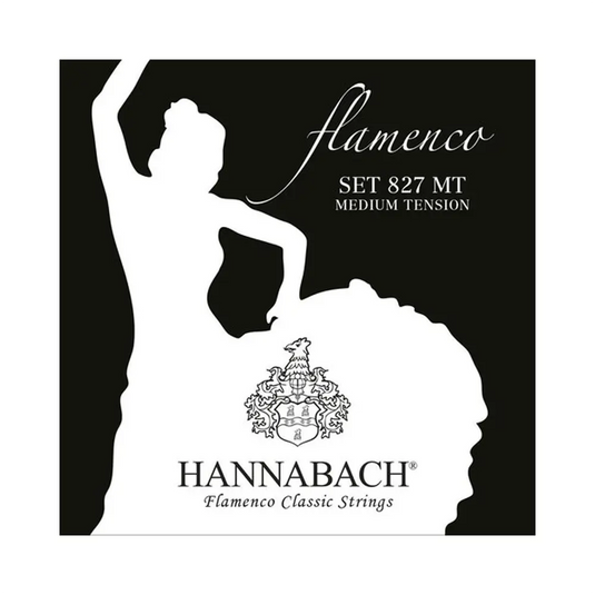 HANNABACH SERIE 827 MEDIUM TENSION FLAMENCO MUTA