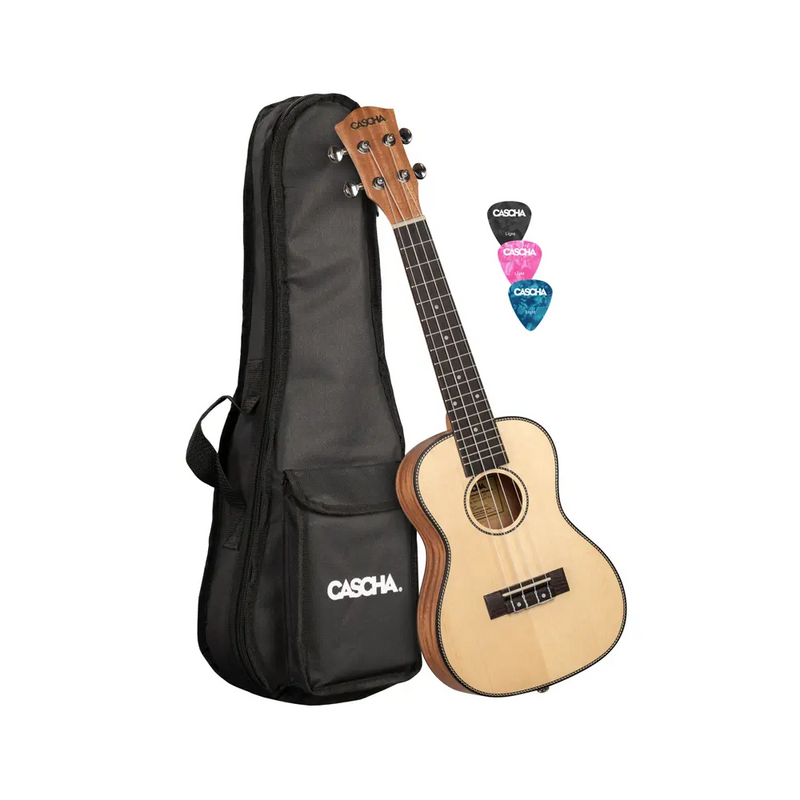 Carica immagine in Galleria Viewer, CASCHA UKULELE Aberte Rosso Tenore