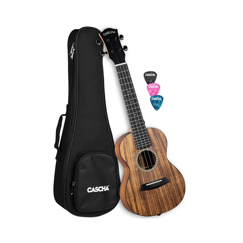 Carica immagine in Galleria Viewer, CASCHA UKULELE Acacia Solid Top Concerto