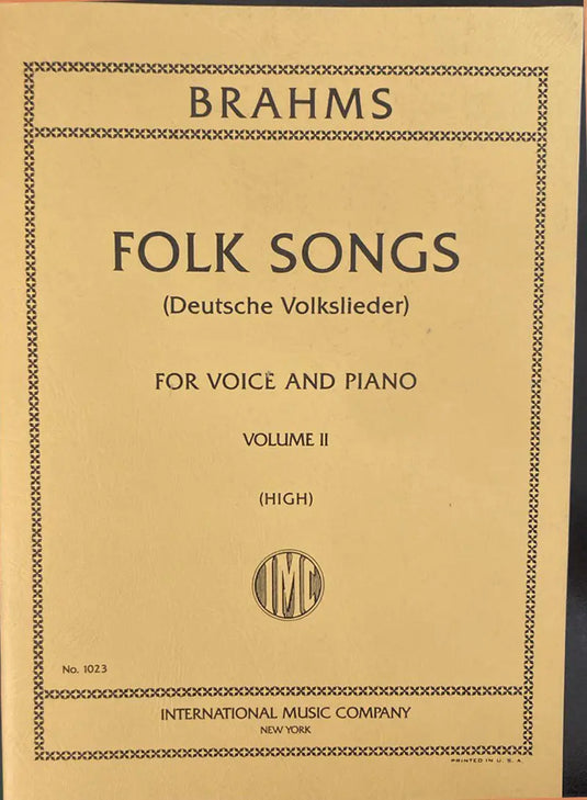 BRAHMS - Folk Songs Vol. 2