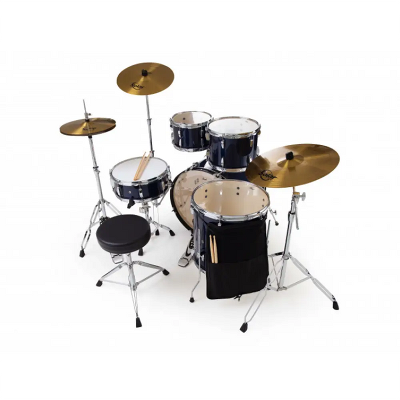 Carica immagine in Galleria Viewer, PEARL Batteria ROADSHOW PLUS 22" con 3 Piatti Solar by Sabian - Royal Blue Metallic