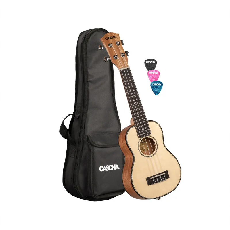 Carica immagine in Galleria Viewer, CASCHA UKULELE Spruce Solid Top Mancino