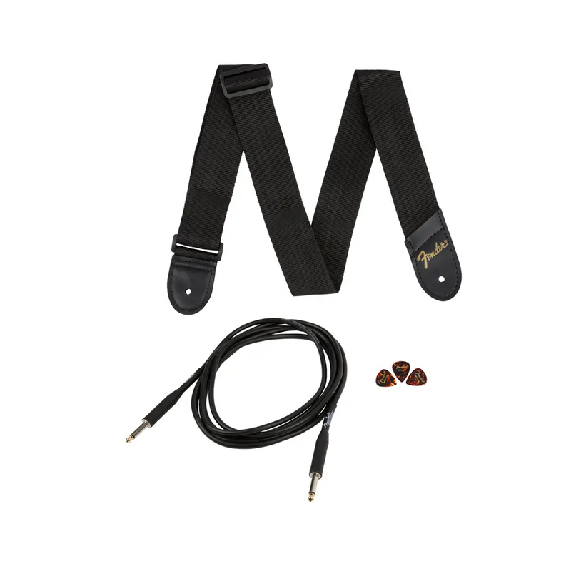 Carica immagine in Galleria Viewer, SQUIER Stratocaster Pack Nera con Battipenna Bianco GB 10G