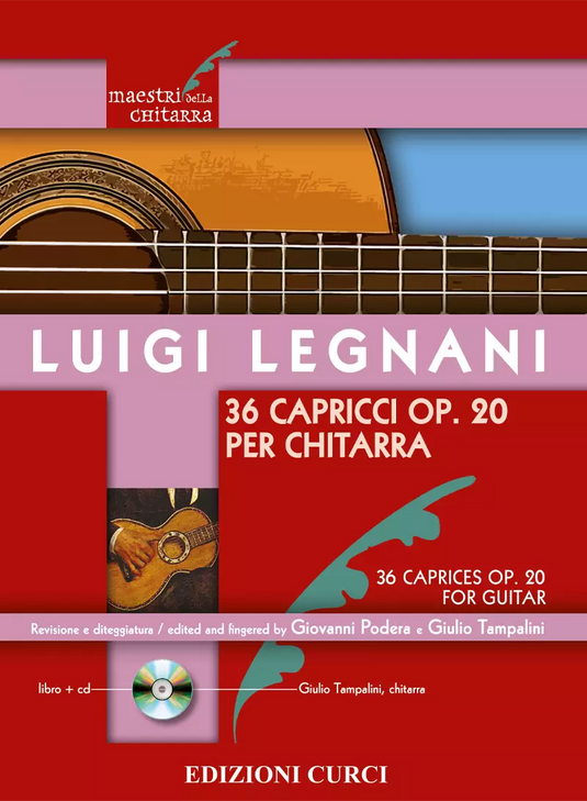 LEGNANI - 36 CAPRICCI OP. 20 PER CHITARRA