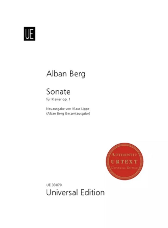 BERG - Sonata For Piano - Op. 1