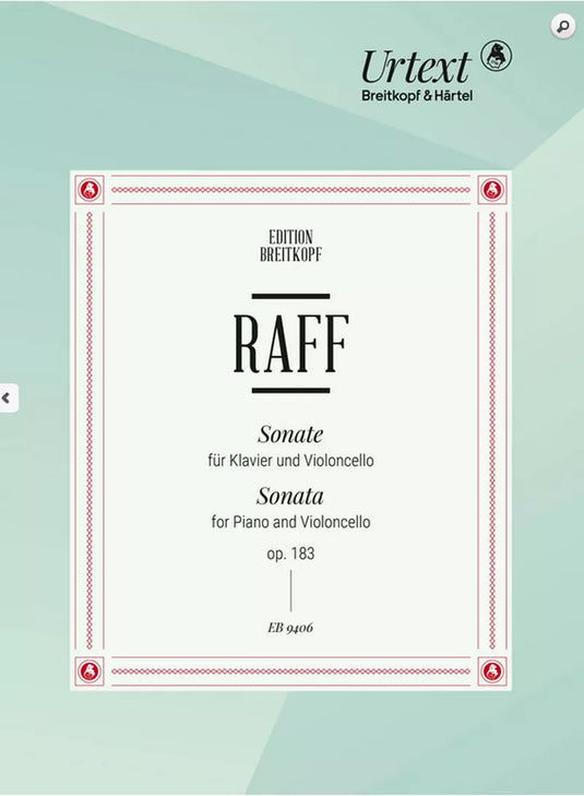 RAFF - Cello Sonata Op. 183