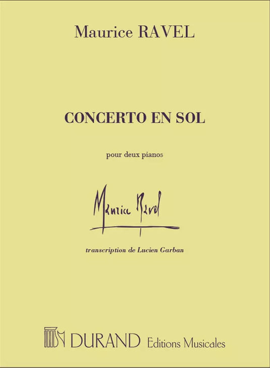 RAVEL - Concerto En Sol - Per due pianoforti