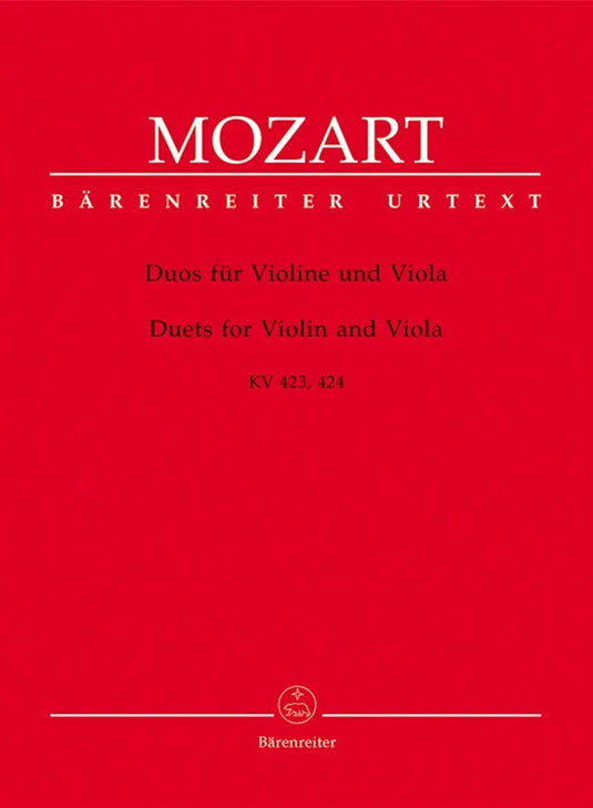 MOZART - Duets For Violin and Viola KV423 KV424