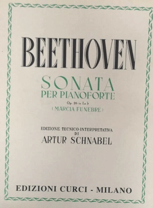 BEETHOVEN - Sonata Per Pianoforte Opus 26
