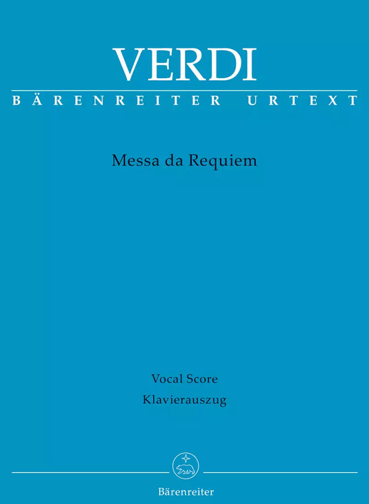 VERDI - MESSA DA REQUIEM - Vocal Score