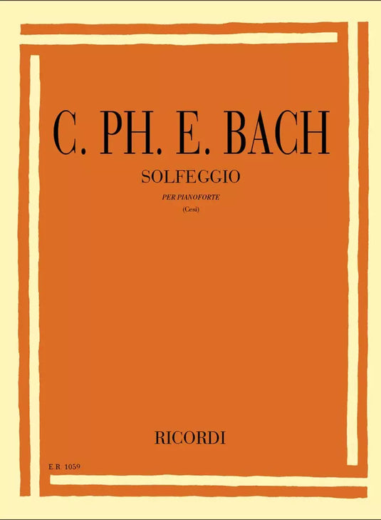 C. PH. E. BACH - Solfeggio - Per Pianoforte