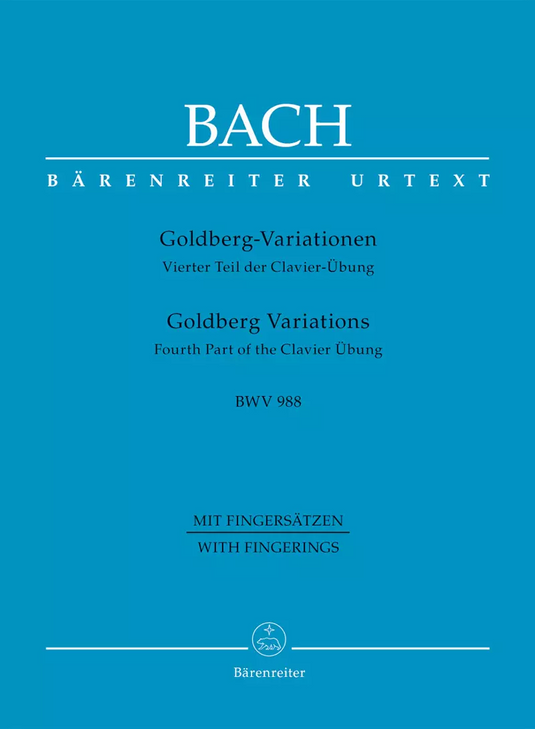 BACH - GOLDBERG VARIATIONS - BWV 988 - CON DITEGGIATURA
