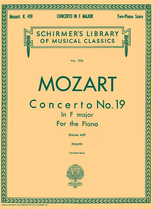 MOZART - Concerto No. 19 in F, K.459