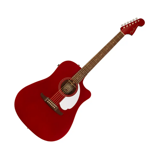 FENDER Redondo Player WN White Pickguard Candy Apple Red