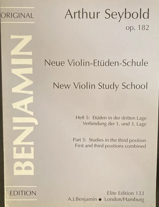 SEYBOLD - New Violin Study School Op. 182 Part V