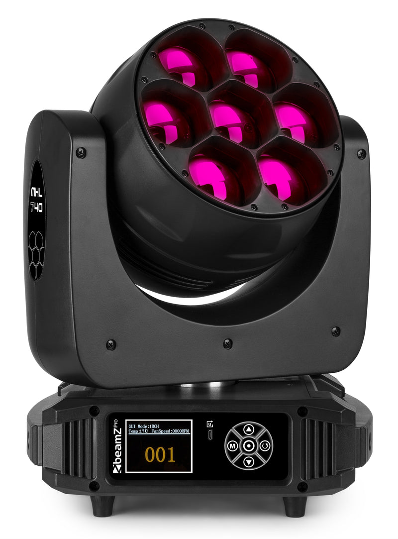 Carica immagine in Galleria Viewer, BEAMZ - MHL740 Mov Head Zoom 7x40W 2pcs FC
