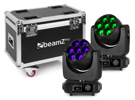 BEAMZ - MHL740 Mov Head Zoom 7x40W 2pcs FC