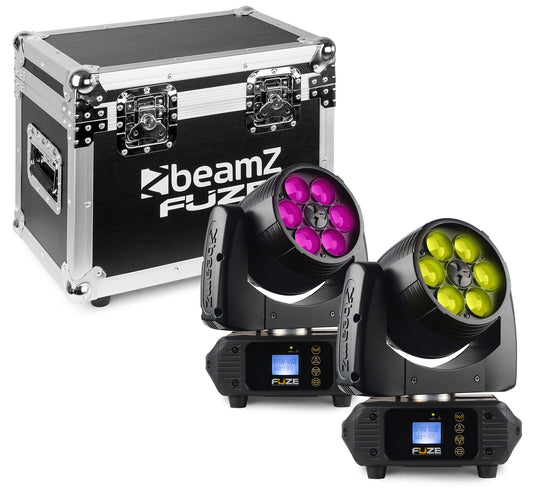 BEAMZ - Fuze610Z Wash LED 6x10W RGBW 2pc FC