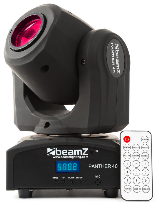 BEAMZ - Panther 40 LED Spot Mov.Head IRC