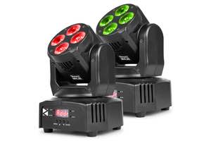 BEAMZ - MHL36 Set 2xWash 4x9W 3in1 incl bag