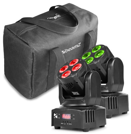 BEAMZ - MHL36 Set 2xWash 4x9W 3in1 incl bag