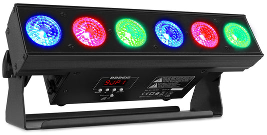 BEAMZ - BBB612 LED Bar 6x12W 6in1 LiBatt.