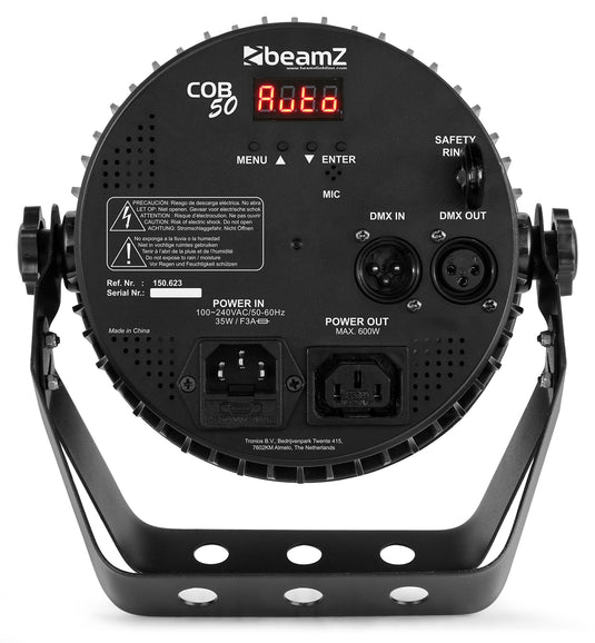BEAMZ - COB50 5in1 RGBWA PAR Light DMX