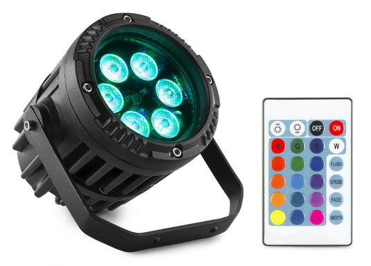 BEAMZ - BWA63 LED AluPAR IP65 6x3W RGB IRC