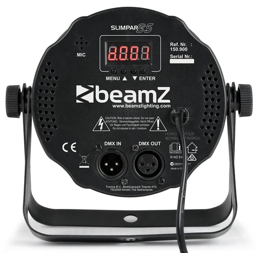 BEAMZ - SlimPar35  12 x 3W 3in1 RGB DMX