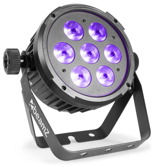 BEAMZ - BT280 Flat Par 7x10W 6in1 DMX IRC