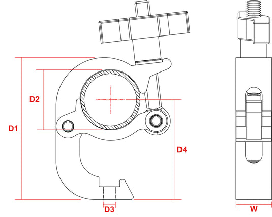 BEAMZ - BC50B-250Q Trigger Clamp Sl 250kg B