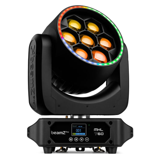 BEAMZPRO - MHL760 Mov Head Zoom 7x60W BeeEye