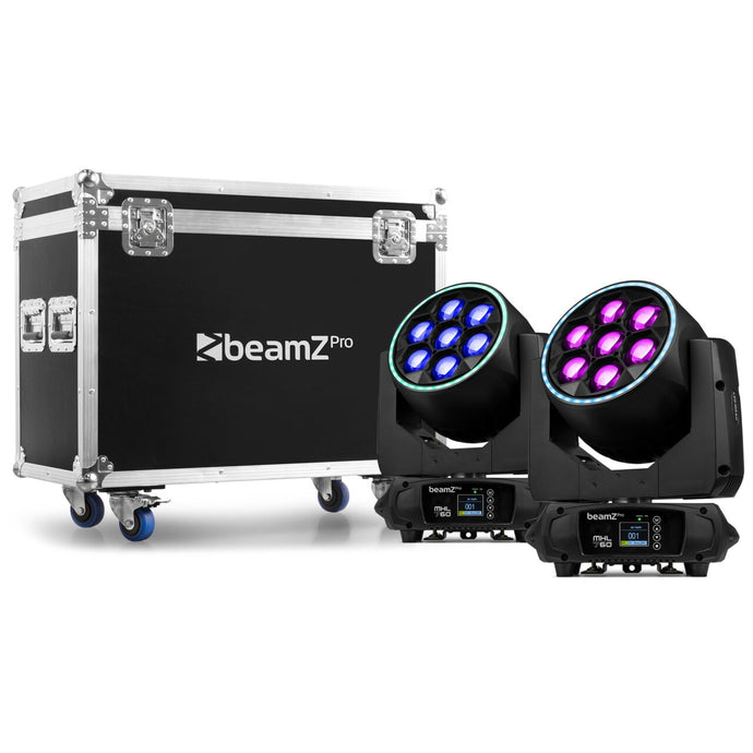 BEAMZPRO - MHL760 Mov Head Zoom 7x60W 2pcs FC