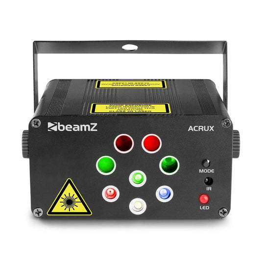 BEAMZ - Acrux 4way R/G Laser RGBW Gobo IRC