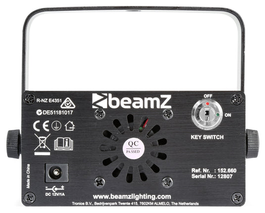 BEAMZ - Bianca Double Laser RGB Gobo IRC