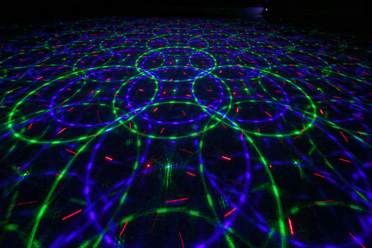 BEAMZ - Bianca Double Laser RGB Gobo IRC