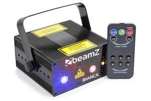 BEAMZ - Bianca Double Laser RGB Gobo IRC