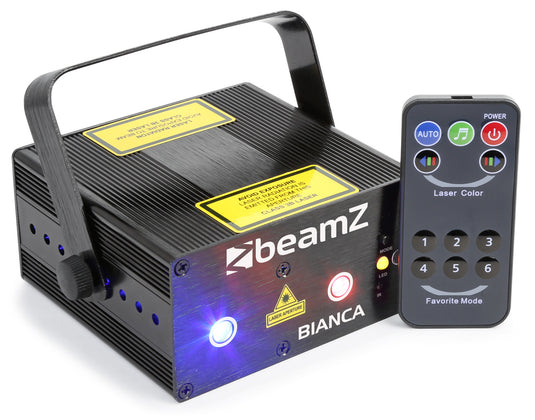 BEAMZ - Bianca Double Laser RGB Gobo IRC
