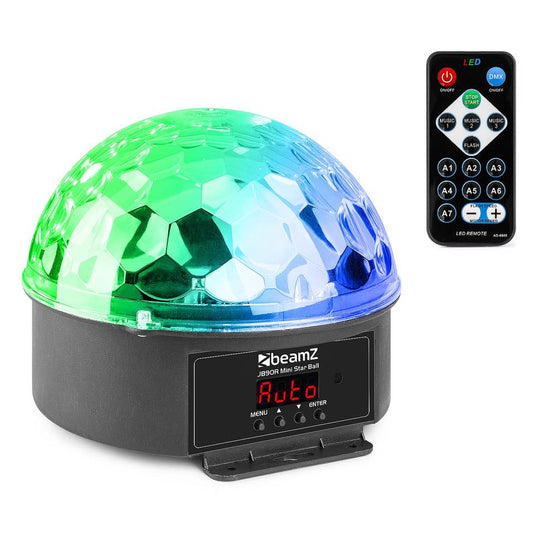 BEAMZ - JB90R MiniStarBall DMX 9 colors IRC