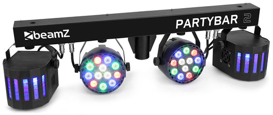 BEAMZ - PartyBar2 2PAR 12x1W RGBW 2 derby R