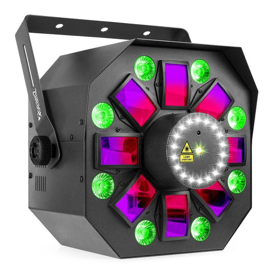 BEAMZ - MultiBox 100W RGBWAP strobe laser irc