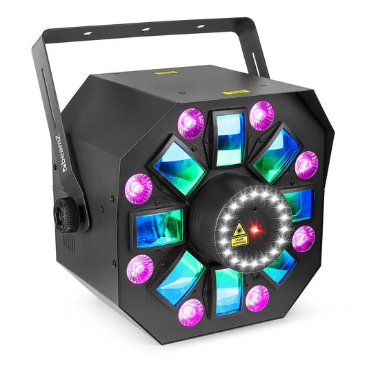 BEAMZ - MultiBox 100W RGBWAP strobe laser irc