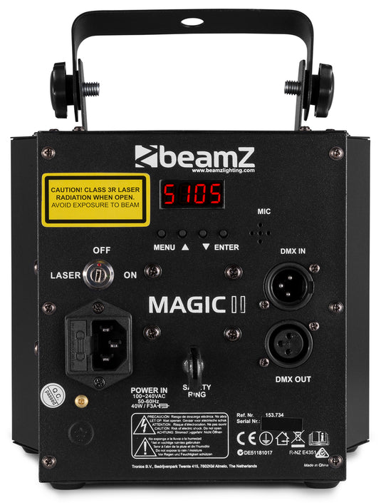 BEAMZ - Magic2 9x3W 6x2in1 Laser Strobe DMX