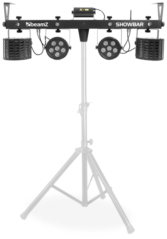BEAMZ - ShowBar 2xPAR 6x6in 2xDerby, Laser