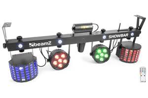 BEAMZ - ShowBar 2xPAR 6x6in 2xDerby, Laser