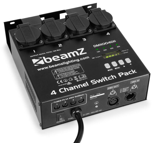 BEAMZ - DMX004DII 4 Channel Switch Pack