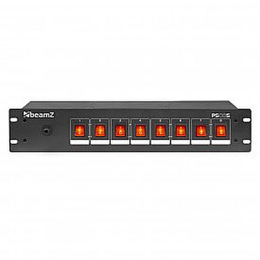 BEAMZ - PS08S Switch panel 8ch Schuko