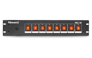 BEAMZ - PS08S Switch panel 8ch Schuko