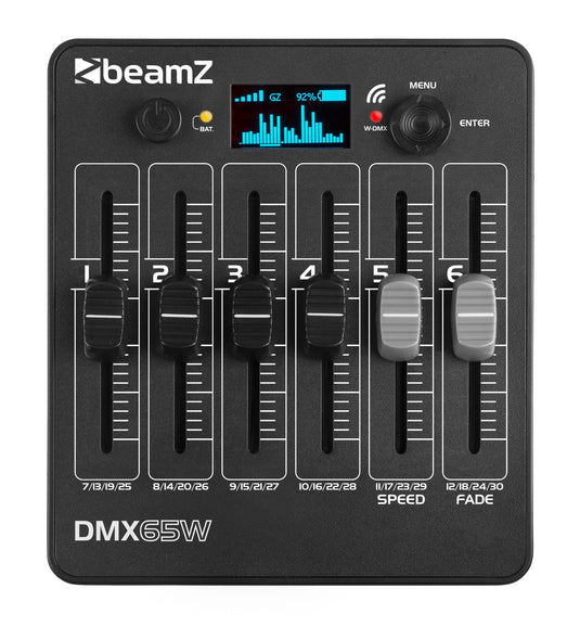 BEAMZ - DMX65W DMX Batt. Controller 6 fader
