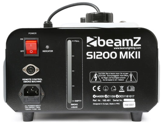 BEAMZ - S1200 MKII Smokemachine/timer cntrl